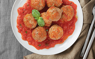 Veal meatballs in tomato sauce