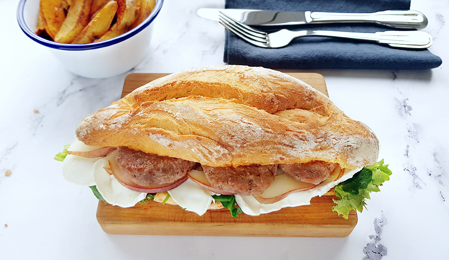 panino con baguette francese