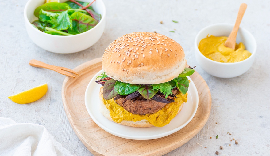  Curry burger di vitello alle spezie indiane