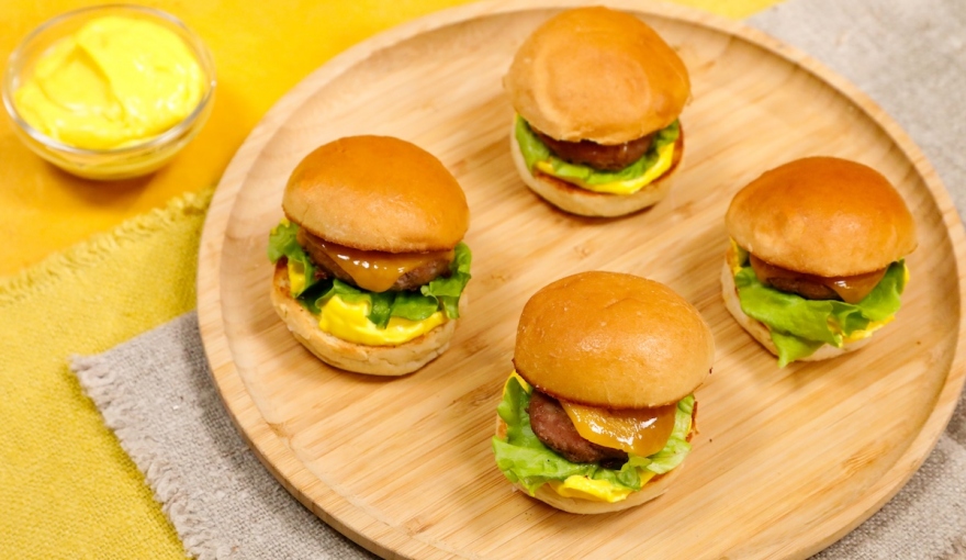 Mini mimosa burger di vitello