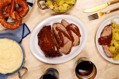 Brasato al Barolo con verze e patate 