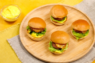 Mini mimosa burger di vitello