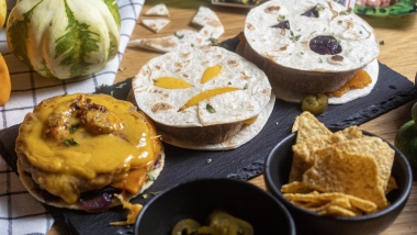 Quesadilla burger di Halloween