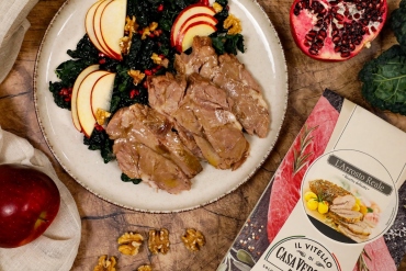 Arrosto di vitello con insalata invernale